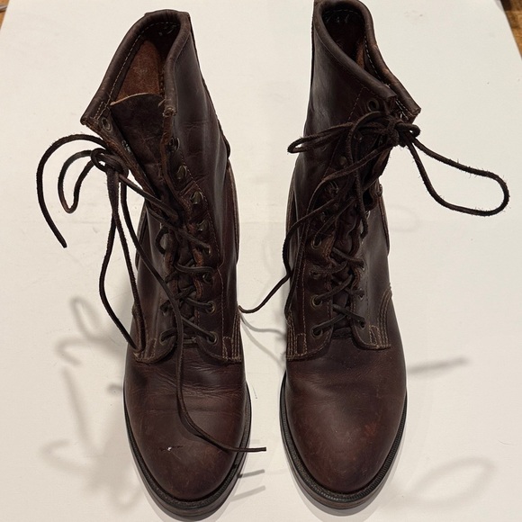 Durango Shoes - Durango Dark Brown Lace-Up Boots
